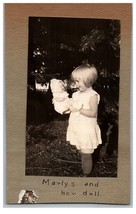 Vintage Photo Marly &amp; Her Doll Picnic at El Capatan Dam - £5.48 GBP