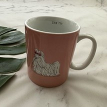 Fringe Studio Shih Tzu Coffee Mug Pink White Dogs Novelty Gift Cup Puppies - $17.81