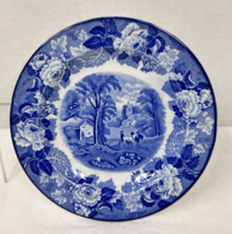 WOOD &amp; SONS English Scenery Blue White Woods Ware England Pie Plate 6 3/... - $174.47 MXN