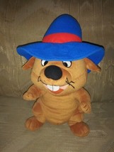 Tommy Thomas Nelson Mouse Beanbag Plush 12&quot; Stuffed Animal Brown Blue Hat Red... - £23.25 GBP