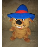 Tommy Thomas Nelson Mouse Beanbag Plush 12&quot; Stuffed Animal Brown Blue Ha... - £23.43 GBP