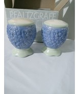 Pfaltzgraff Vintage Summer Breeze Salt &amp; Pepper Shaker Set Floral Embossed - $18.69