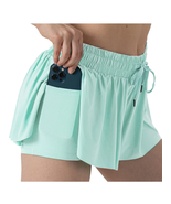 5-12Y Girls Butterfly Shorts Flowy Athletic 2 in 1 Cheer Tennis Skirt Sh... - €22,77 EUR