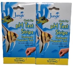 Jungle pH Test Strips Freshwater Aquarium Water Test 5 Strips Fast Accurate 2 Pk - £12.50 GBP