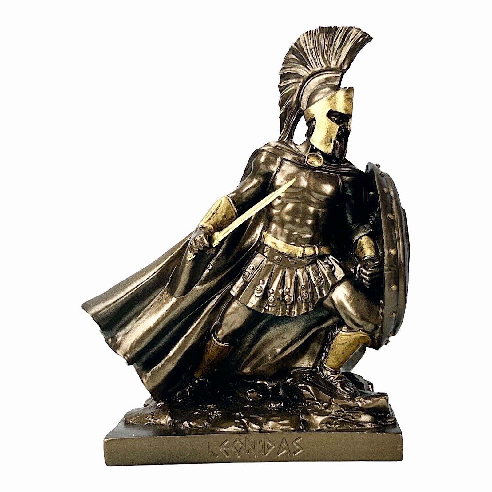 Primary image for Leonidas Spartan King Warrior Greek Bronze Effect Statue Sculpture Cast Marble