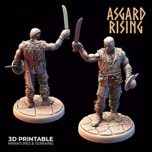 3D Printed Asgard Rising Bandit Chieftain 28mm-32mm Ragnarok D&D - $9.17 - $10.02