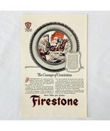 Vintage 1923 Firestone Print Ad Cord Auto Car Tires The Courage of Convi... - €5,68 EUR
