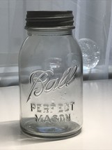 Vintage Clear Ball Perfect Mason Jar Genuine Boyd&#39;s Jar Cap Milk Glass Insert - £14.92 GBP