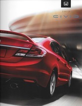 2013 Honda Civic Sales Brochure Catalog Us 13 Lx Ex EX-L Si Hf Hybrid Ngv - £4.70 GBP
