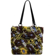 Fashion Faux Handbag For Women 2022 Soft Plush Shoulder Bag Female Large Capacit - £47.83 GBP