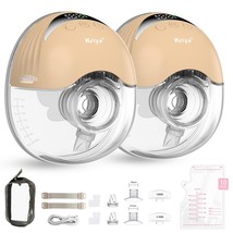 Kriya Wearable Breast Pump Hands-Free 4 Modes &amp; 12 Levels Wireless Pump 2Pack - £51.45 GBP