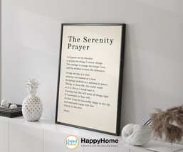 The Serenity Prayer Wall Art God Grant Me Scripture Christian Print Decor -P779 - £19.36 GBP+