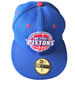 Detroit Pistons Cap Fitted Style NBA Hat 59 Fifty New Era, 7 1/4 - £14.79 GBP