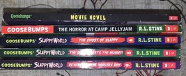 Lot Of 5 Books . Vtg 1995 Goosebumps book. Slappyworld Books . Movie Novel - £7.59 GBP