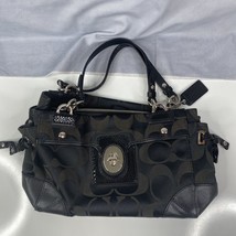 Coach Black Gray Purse All Over Print Bag with Brand Tag - $88.46