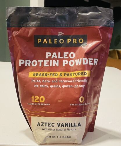 PaleoPro - Paleo Protein Powder Grass Fed & Pastured - Aztec Vanilla 1lb - 4/26