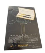 Sheaffers TM Fountain Pen Ad Advertisement 50s 1951 Art Color Artwork  - €15,71 EUR