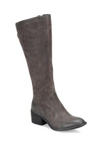 New Born Women&#39;s Felicia Distressed Suede Tall Boot Grey Size 5.5M - $217.79