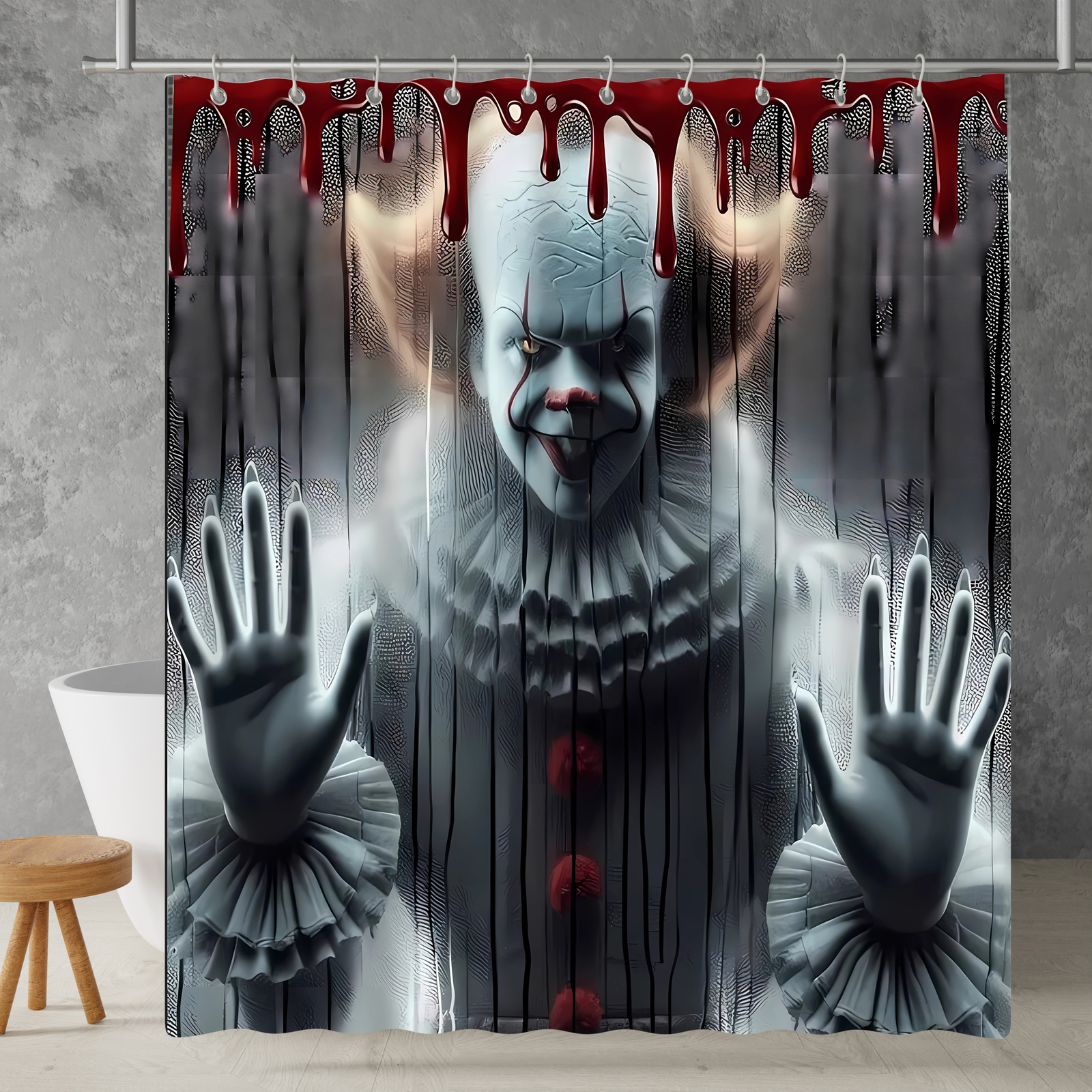 New!!! Horror Characters Custom Waterproof Polyester Shower Curtain 4 Size Item image 9