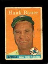 1958 TOPPS #9 HANK BAUER GOOD YANKEES  *NY0044 - $2.94