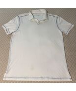 John Varvatos Men&#39;s Short Sleeve Open Collar Polo Shirt White Size L NWOT - $626.83 MXN