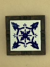 Trivet Tile Colonial Made In Spain Blue White De Esta Region Aislante Pa... - £19.54 GBP