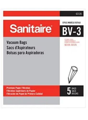Primary image for BV-3 Premium Paper Bag (Backpack vac Bag), Pack of 5, 62135, X-Large