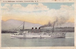 S. S. Princess Victoia Vancouver B. C. Postcard 1923 Ship Fort Scott KS  - £2.24 GBP