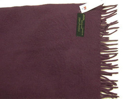 NWT Charming Charlie Solid Purple 100% Cashmere 61 Inch Scarf - £21.57 GBP