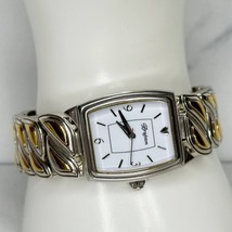 Brighton Coconut Grove Silver and Gold Tone Chain Link Bracelet Watch - $29.69