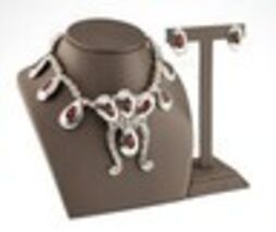 Sterling Silver Navajo Beaded Carnelian Necklace and Earring Set - $2,373.56