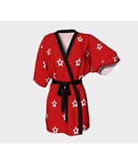 Kimono Robe | All American Red White Stars |  Bridal Wear Grooms&#39; Wear ,... - £51.79 GBP