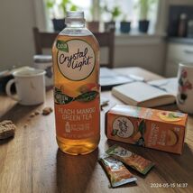 Zero Sugar Peach Mango Green Tea Powdered Drink Mix, 10 On-the-Go Packet... - $7.92 CAD