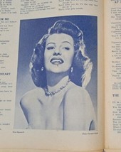 Rita Hayworth &quot;TUNEY TUNES&quot; May 1950 Magazine Disney Cinderella HTF Dutch Music - £15.99 GBP