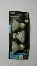 Feit 3 Pack Enhance LED MR16 Bulbs GU10 Bi-Pin 50W 6W Light Bulbs - $18.00