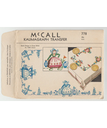 Vintage 1940 Cross Stitch Pattern Kaumagraph McCalls 778 Dutch Girls Win... - £6.24 GBP