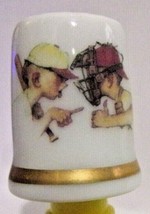 Norman Rockwell Thimble-1980 Limited Edition-Day in the life of a boy se... - £3.95 GBP
