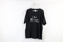 Vintage Y2K Mens Large Faded I Did Not Escape They Gave Me a Day Pass T-Shirt - £31.49 GBP