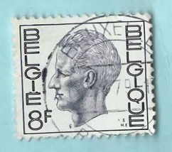 Used Belgium Postage Stamp (1972) 8f King Baudouin - Scott # 761 - $2.93