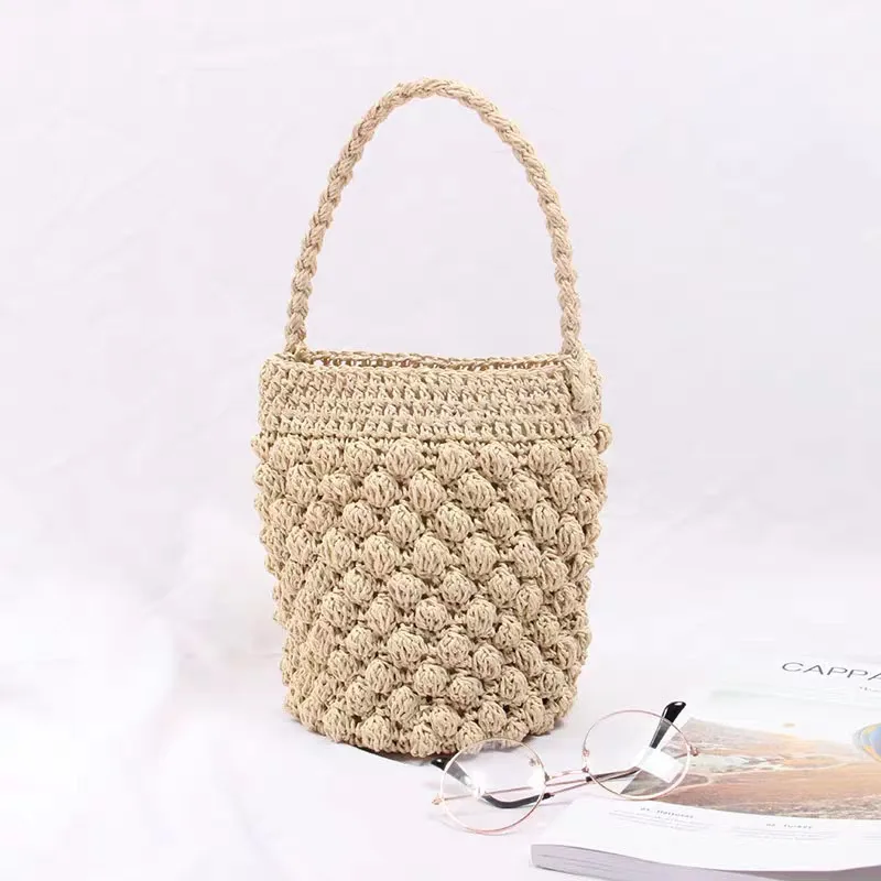 Casual Raffia straw hand bags for women Summer Vacation Beach Woven handbags wom - $183.02