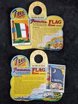 Pair of HIRES Soda Pop Famous Flag Premium Collectibles ~ Alamo &amp; Fort M... - £19.62 GBP