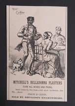 Mitchell&#39;s Belladonna Plasters Victorian Trade Card Quackery Medicine c1... - £39.95 GBP