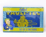 Fallout Metal Tin Sign Set Of 3 Wall Hanging Official Collectible Displays - $38.90