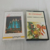 Lot of 2 Christmas with Mormon Tabernacle Choir Its Christmas Vintage Cassettes - £7.65 GBP