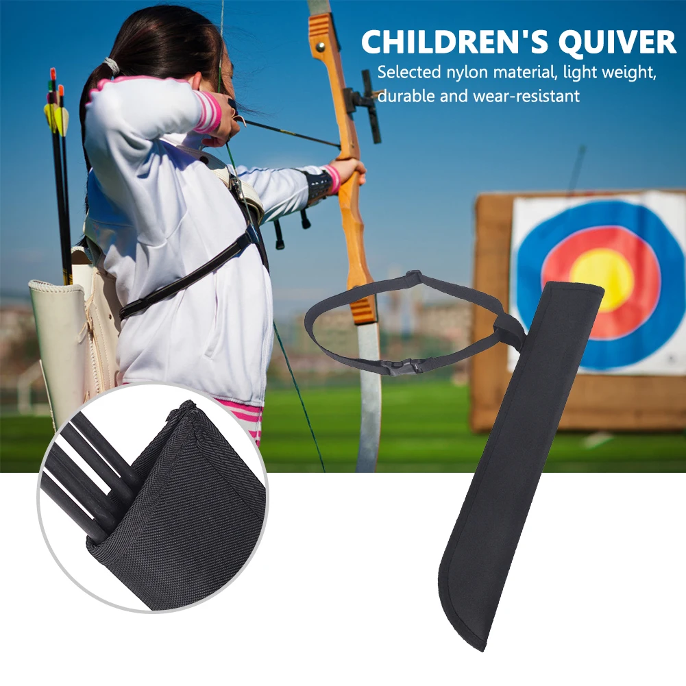 Kids Arrows Quiver Bag Portable Adjustable Arrow Bags With Belt For Chil... - $30.95