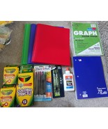 school supply lot  Pieces Glue , Crayons, Color Pencils, Mechanical Penc... - $11.88