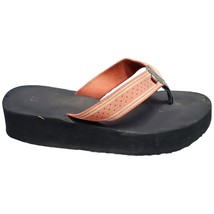Tommy Hilfiger Wedge Flip Flop Thong Sandals Womens Size 6.5 Navy Rubber... - $15.79