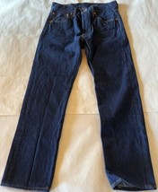 Levi’s 501 XX Mens 33x32 Blue Y2K Denim Jeans Cotton Button Fly Dark Was... - £23.35 GBP