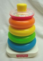 VINTAGE 2002 Fisher-Price COLORFUL RING ROCK A STACK 8&quot; STACKING TOY - $18.32