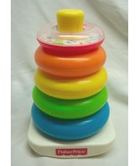 VINTAGE 2002 Fisher-Price COLORFUL RING ROCK A STACK 8&quot; STACKING TOY - $25.18 CAD